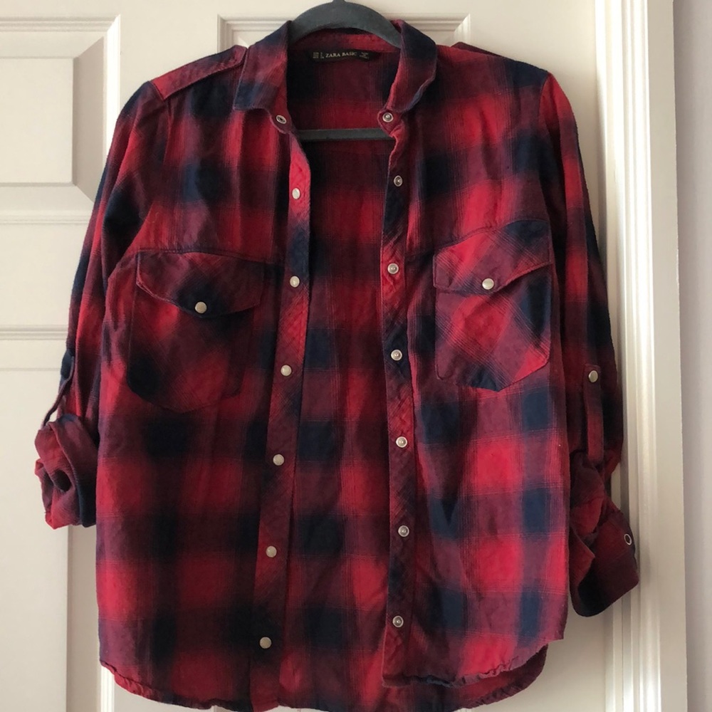 Zara flannel shirt
